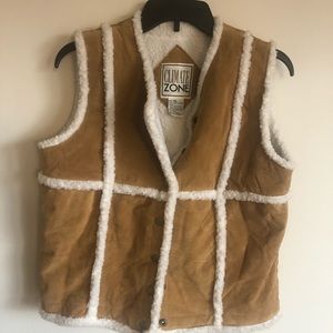 Climate Zone leather suede vest, good condition